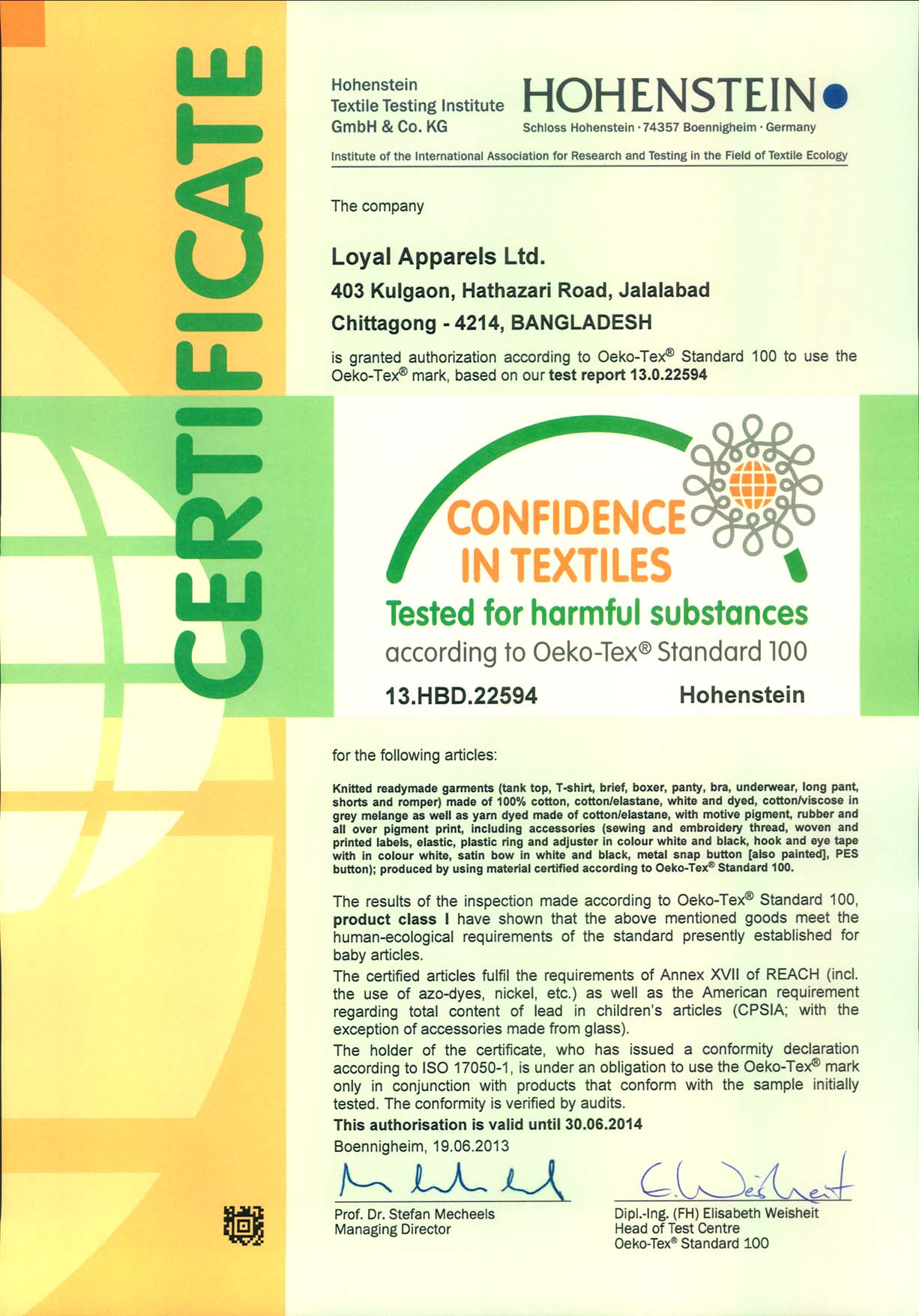 certificate 1